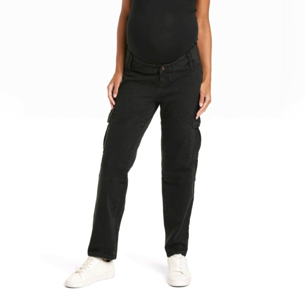Isabel Maternity by Ingrid & Isabel Black Straight-Leg Maternity Jeans